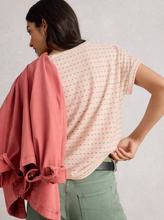 Load image into Gallery viewer, WHITE STUFF<BR>
Embroidered Tee<BR>
Ivory Multi<BR>