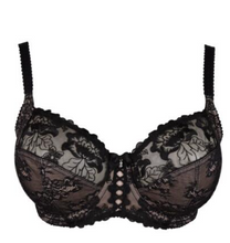 Load image into Gallery viewer, POUR MOI <BR>
Sofia Lace Embroidered, Under Wire, Side Support Bra <BR>
Berry, Black, Latte <BR>