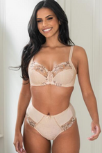 Load image into Gallery viewer, POUR MOI <BR>
Sofia Lace Embroidered, Under Wire, Side Support Bra <BR>
Berry, Black, Latte <BR>