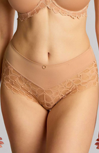 Load image into Gallery viewer, PANACHE<BR>
Allure Full Brief<BR>
Azure Blue, Honey & Navy <BR>