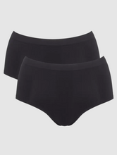 Load image into Gallery viewer, SLOGGI<BR>
Go Sense High Waist 2 Pack Briefs<BR>
Black, Blue, Pink<BR>