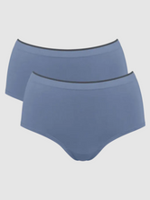 Load image into Gallery viewer, SLOGGI<BR>
Go Sense High Waist 2 Pack Briefs<BR>
Black, Blue, Pink<BR>