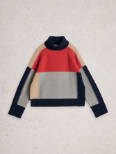 Load image into Gallery viewer, WHITE STUFF<BR>
Mary ColourBlock Jumper<BR>
Grey Multi<BR>