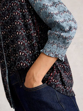 Load image into Gallery viewer, WHITE STUFF<BR>
May Mixed Print Top<BR>
Blue Multi<BR>