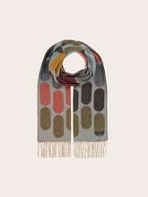 Load image into Gallery viewer, FRAAS<BR>
Cashmink Scarf with Graphic Oval Patterns<BR>
174, 524<BR>