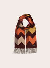 Load image into Gallery viewer, FRAAS<BR>
Cashmink Scarf with Graphic Zigzag Patterns<BR>
174, 375<BR>