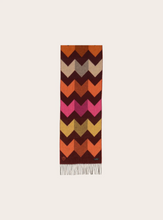 Load image into Gallery viewer, FRAAS<BR>
Cashmink Scarf with Graphic Zigzag Patterns<BR>
174, 375<BR>