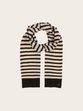 Load image into Gallery viewer, FRAAS<BR>
Stripped Knitted Scarf<BR>
Black/Cream, Orange<BR>