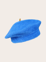 Load image into Gallery viewer, FRAAS<BR>
Cosy Cashmink Beret with Contrasting Top<BR>
Black, Blue<BR>