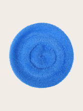 Load image into Gallery viewer, FRAAS<BR>
Cosy Cashmink Beret with Contrasting Top<BR>
Black, Blue<BR>