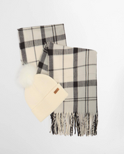 Load image into Gallery viewer, BARBOUR<BR>
Dover Scarf/Hat Set<BR>
Monochrome Tartan<BR>