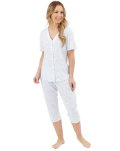 Load image into Gallery viewer, MARLON<BR>
Sketch Floral Pyjama<BR>
Blue/White<BR>