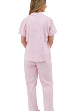 Load image into Gallery viewer, MARLON<BR>
Linear Floral Pyjama Set<BR>
Pink<BR>