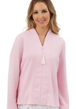 Load image into Gallery viewer, MARLON<BR>
Waffle Zip Bed Jacket<BR>
Pink, Blue<BR>