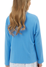 Load image into Gallery viewer, MARLON<BR>
Waffle Zip Bed Jacket<BR>
Pink, Blue<BR>