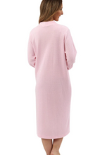 Load image into Gallery viewer, MARLON<BR>
Waffle Zip House Coat<BR>
Pink<BR>