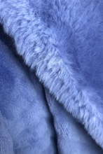Load image into Gallery viewer, MARLON<BR>
Fur Shawl Collar Robe<BR>
Denim, Rose<BR>