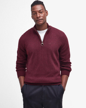 Load image into Gallery viewer, BARBOUR<BR>
Essential Tisbury Half Zip Sweater<BR>
Ruby, Navy<BR>