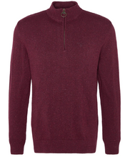 Load image into Gallery viewer, BARBOUR<BR>
Essential Tisbury Half Zip Sweater<BR>
Ruby, Navy<BR>