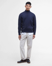 Load image into Gallery viewer, BARBOUR<BR>
Essential Tisbury Half Zip Sweater<BR>
Ruby, Navy<BR>