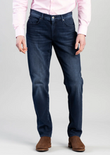 Load image into Gallery viewer, BRAX<BR>
Cadiz Broken Twill Denim Jeans<BR>
Royal Blue/Black<BR>