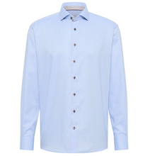 Load image into Gallery viewer, ETERNA<BR>
Long Sleeve Shirt Modern Fit<BR>
Blue<BR>