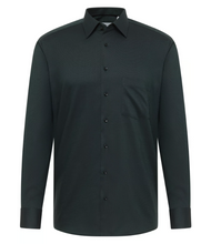 Load image into Gallery viewer, ETERNA<BR>
Long Sleeve Shirt Modern Fit<BR>
Green/Black<BR>