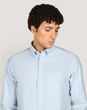 Load image into Gallery viewer, GANT<BR>
Oxford Dobby Dot Shirt<BR>
Light Blue, Persian Blue<BR>