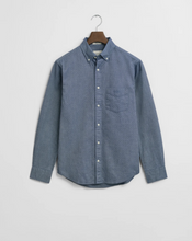Load image into Gallery viewer, GANT<BR>
Oxford Dobby Dot Shirt<BR>
Light Blue, Persian Blue<BR>