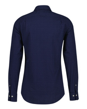 Load image into Gallery viewer, GANT <BR>
Slim Mircro Print Shirt<BR>
Blue<BR>