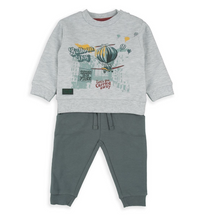 Load image into Gallery viewer, BABYBOL<BR>
2 Piece Set<BR>
Grey<BR>