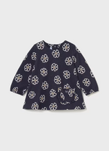 Load image into Gallery viewer, MAYORAL<BR>
Baby Jacquard Knit Dress<BR>
Navy<BR>