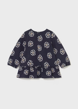 Load image into Gallery viewer, MAYORAL<BR>
Baby Jacquard Knit Dress<BR>
Navy<BR>