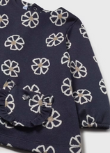Load image into Gallery viewer, MAYORAL<BR>
Baby Jacquard Knit Dress<BR>
Navy<BR>