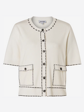 Load image into Gallery viewer, MORE AND MORE<BR>
Knit Cardigan<BR>
Black and White<BR>