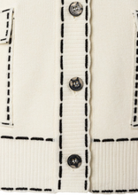 Load image into Gallery viewer, MORE AND MORE<BR>
Knit Cardigan<BR>
Black and White<BR>