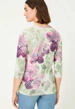 Load image into Gallery viewer, OLSEN<BR>
Bouquet Print T-Shirt<BR>
Multi<BR>