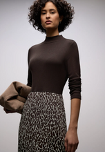 Load image into Gallery viewer, STREET ONE<BR>
Leopard Plisse Dress<BR>
Molten Earth<BR>