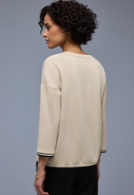 Load image into Gallery viewer, STREET ONE<BR>
Silk look Shirt<BR>
Beige<BR>