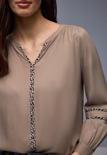 Load image into Gallery viewer, STREET ONE<BR>
Tunic with Tape Details<BR>
Light Mocha<BR>