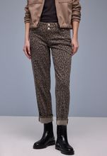 Load image into Gallery viewer, STREET ONE<BR>
Straight Leg Jeans<BR>
Leo Print<BR>