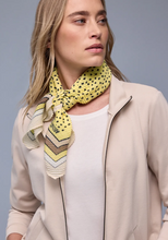 Load image into Gallery viewer, STREET ONE<BR>
Pleat Square Scarf<BR>
Yellow<BR>