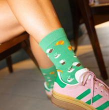 Load image into Gallery viewer, SWOLE PANDA<BR>
Coffee Bamboo Socks<BR>
Green<BR>