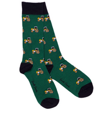 Load image into Gallery viewer, SWOLE PANDA<BR>
Tractor Bamboo Socks<BR>
Green<BR>