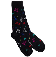 Load image into Gallery viewer, SWOLE PANDA<BR>
Gamer Socks<BR>
Navy<BR>