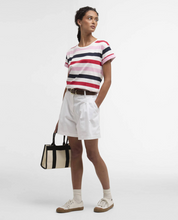 Load image into Gallery viewer, BARBOUR<BR>
Lyndale Stripe Top<BR>
Multi, Red<BR>
