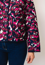 Load image into Gallery viewer, FRANSA<BR>
Claudine Quilt Jacket<BR>
Navy/Pink<BR>