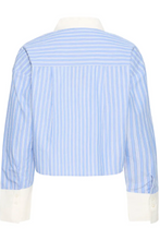 Load image into Gallery viewer, FRANSA<BR>
Ricky Stripe Shirt<BR>
Blue<BR>