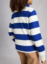 Load image into Gallery viewer, WHITE STUFF<BR>
Bobby Stripe Sweatshirt<BR>
Cobalt<BR>