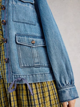 Load image into Gallery viewer, WHITE STUFF<BR>
Demi Denim Jacket<BR>
Blue<BR>